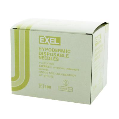 Exel Sterile Hypodermic Needles, Box of 100