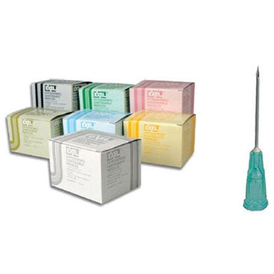 Exel Sterile Hypodermic Specialty Needles, Box of 100