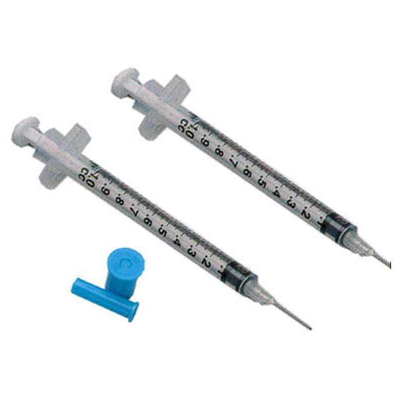 Exel Luer Slip Syringe & Needle,1cc x 25g x 1", 100/BX, 26042