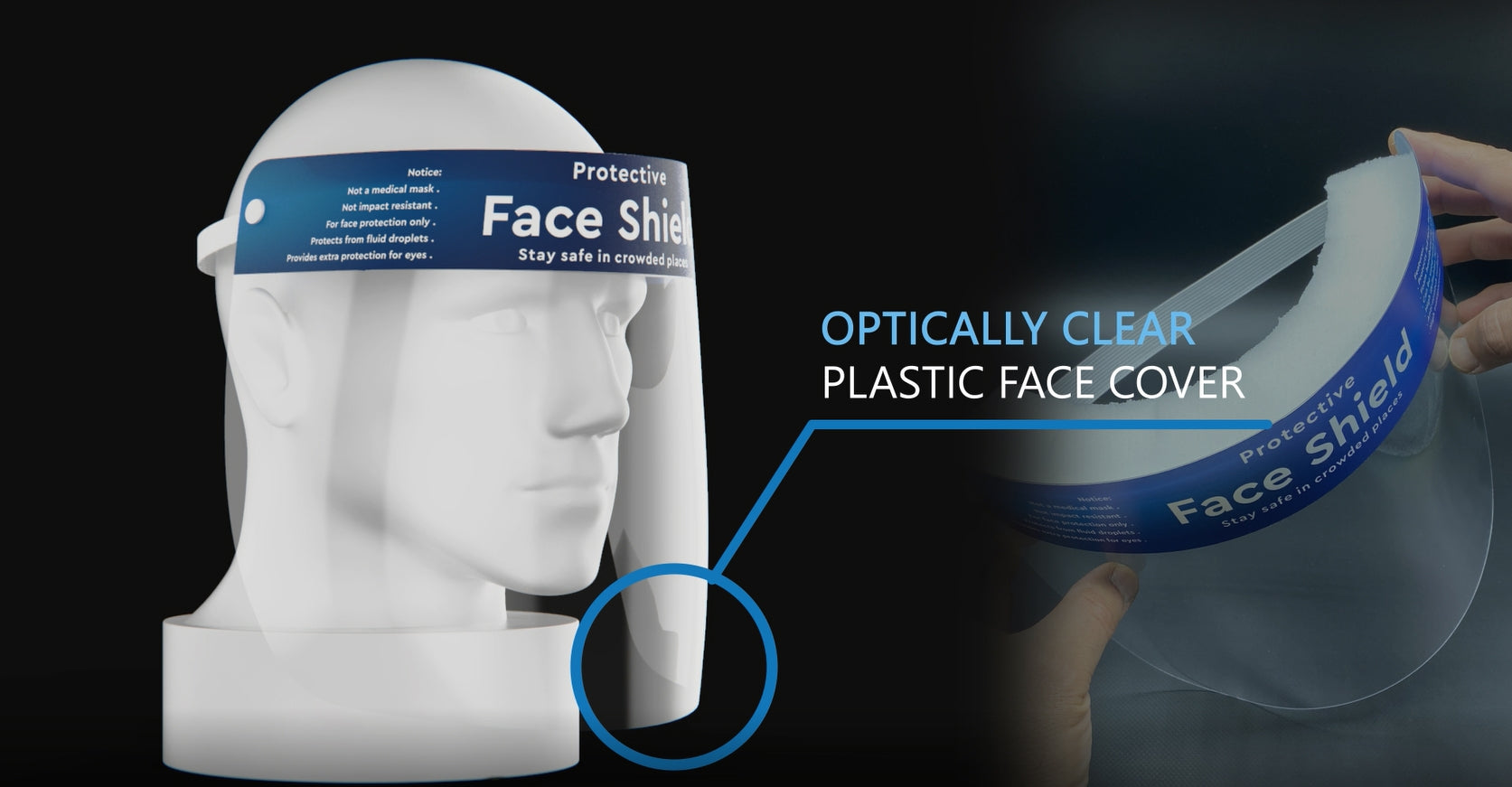 HD Protective Fluid Resistant Face Shields
