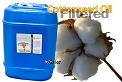Filtered Cottonseed USP/NF Oil, 5 Gallons