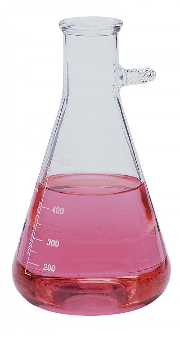 Borosilicate Glass, Vacuum Filtering Flask, Capacity: 500mL, Each