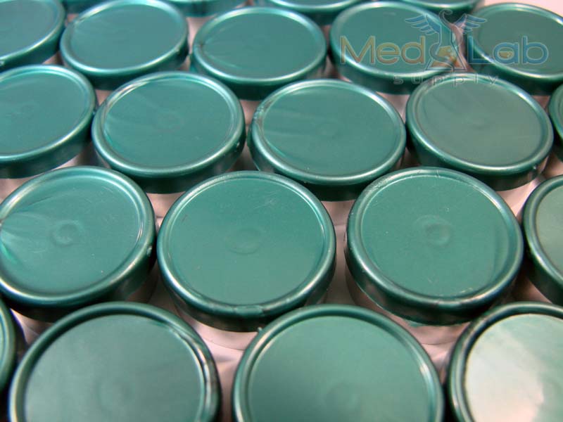 20mm Flip Top Aluminum Seal - Metallic Green (Qty. 100)