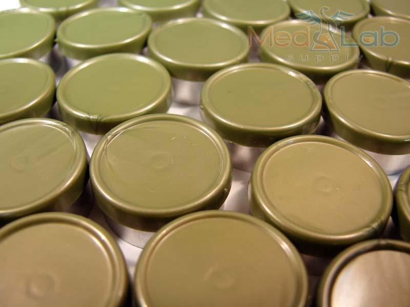 20mm Flip Top Aluminum Seal - Metallic Olive (Qty. 100)