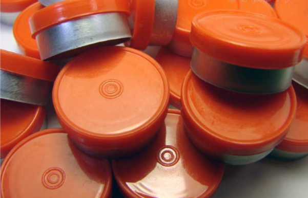 20mm Flip Top Aluminum Seal - Red (Qty. 100)