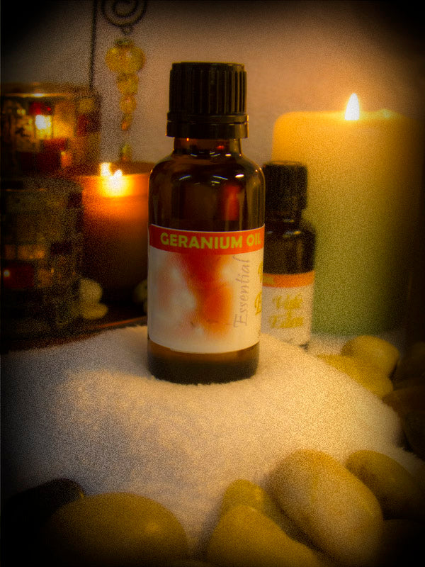 Geranium Pure Essential Oil 30ml, By Vale of Eden