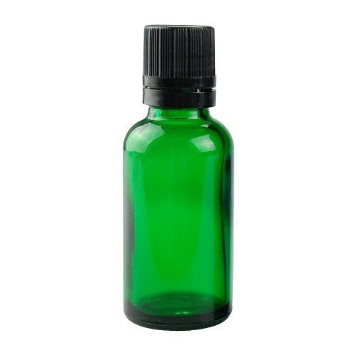 100ml Empty Green Glass Vial with Euro-Dropper & Screw Cap