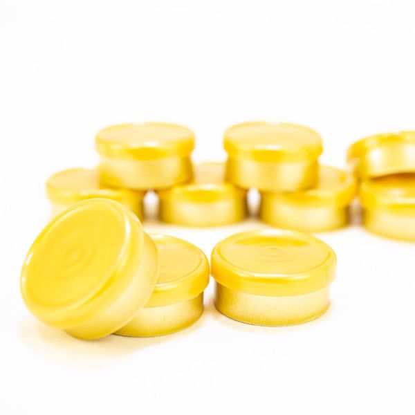 20mm Dual Tone Flip Top Seal (Gold/Gold) Qty.100