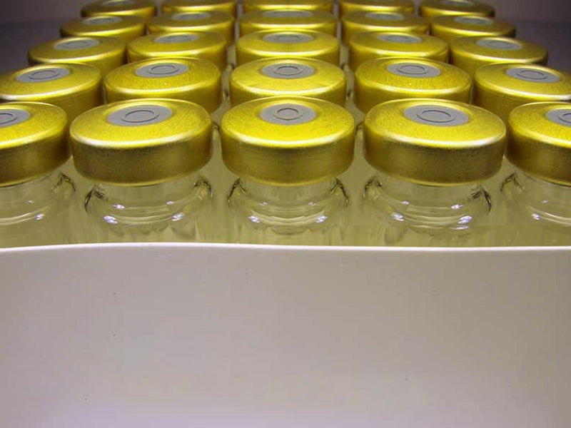 10ml Clear Sealed Sterile Glass Vial-Gold (Qty. 25)