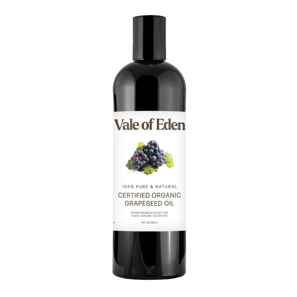 Grapeseed Oil, Certified Organic, Filtered, Hexane Free, 16 fl oz/480ML