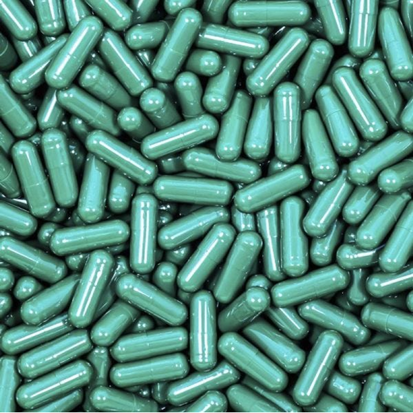 Green Gelatin Capsules Size 1, Qty.1500