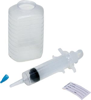 Amsino Amsure Enteral Feeding/Irrigation Kits & Trays, Piston Irrigation Kit Includes: 500cc Graduated Container, 60cc Thumb Control Ring Syringe, AS126