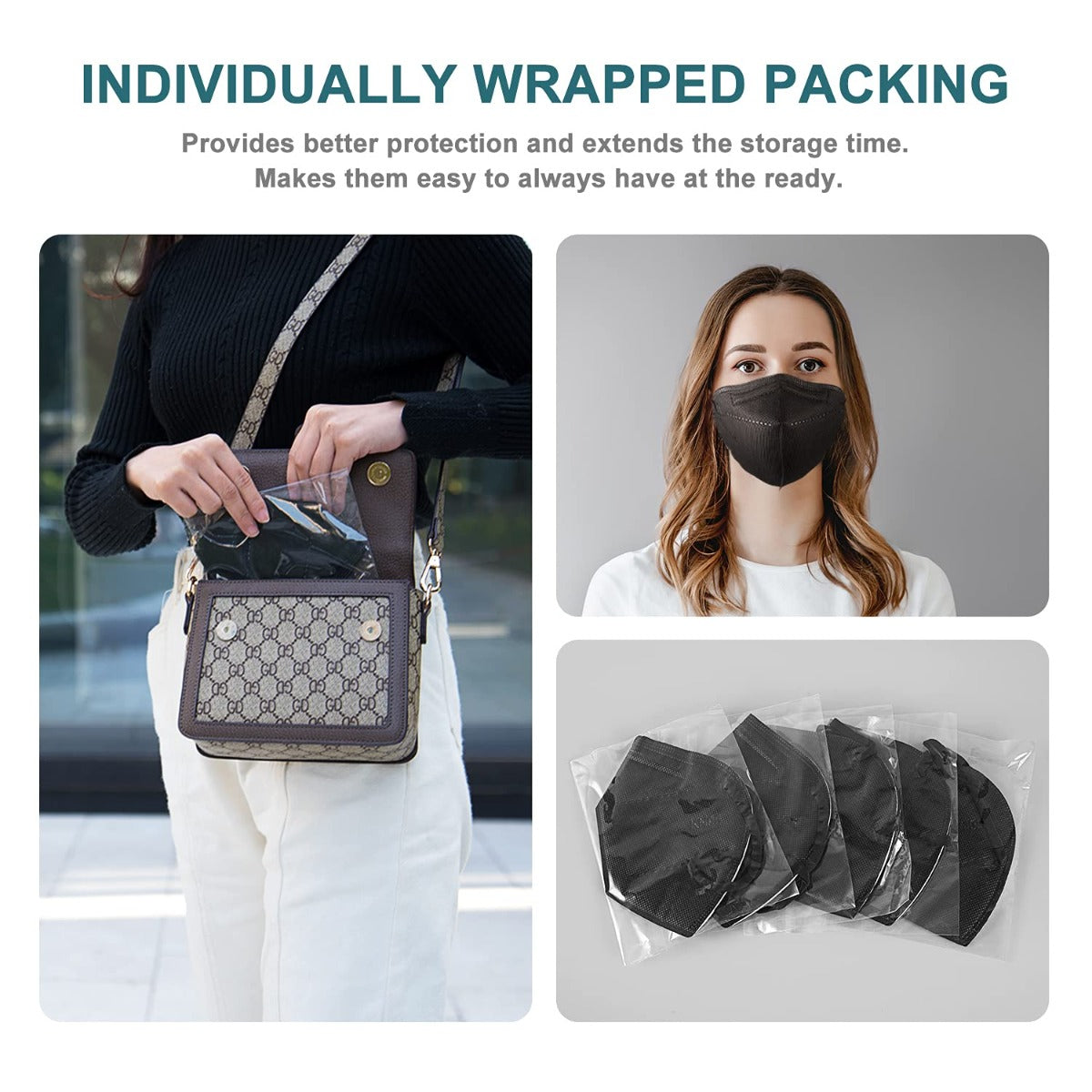 UltraSpec Premium KN95 Masks-Youth Size. Stealth Black (white interior). Individually sealed. Box of 20. USA Nelson Lab tested @ 99+% filtration efficiency.