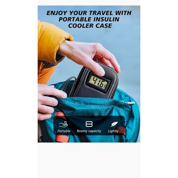 Insulin Cooler Travel Case with Temperature Display
