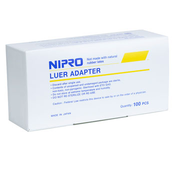 Nipro Multi Sample Luer Adapter, Box of 100
