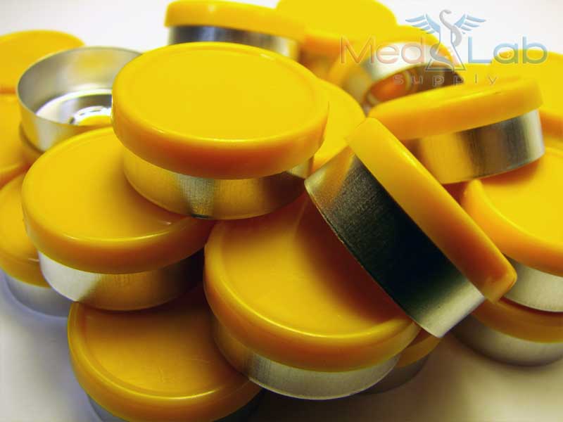 20mm Flip Top Aluminum Seal - Marigold (Qty. 25)