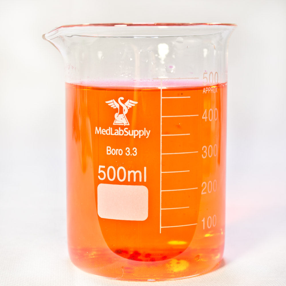 500mL Low Form Graduated Glass Beakers, Qty. 1