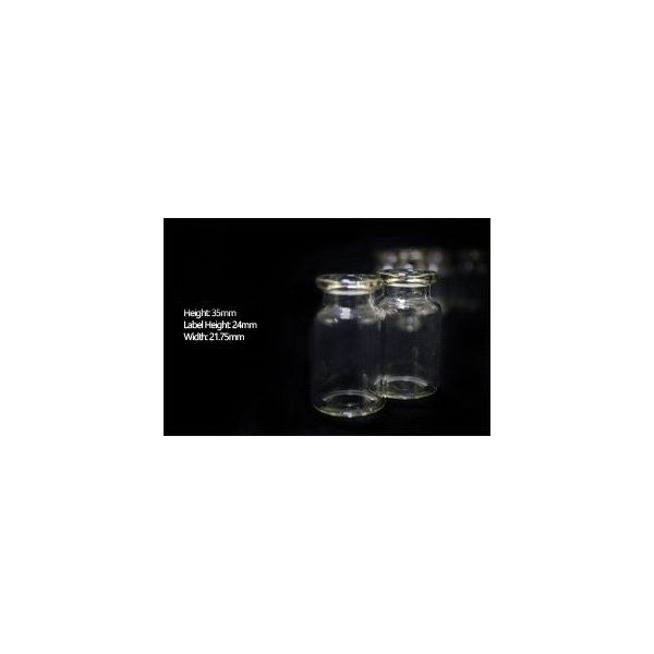 MLS 5mL Tubular Clear Type 1 Glass Serum Vials, 20mm, Qty. 1800