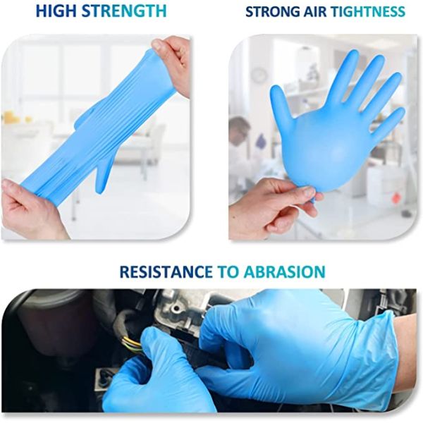 Ultra Spec Nitrile Gloves, Medical Exam Grade, Powder-free Blue, Medium, BX of 100