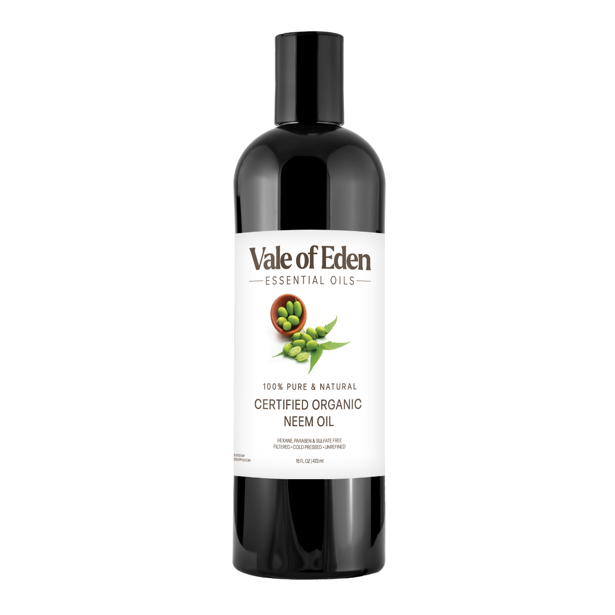 Neem Oil, Certified Organic, Virgin, Cold Pressed, 16 fl oz