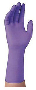 Kimberly-Clark Halyard Purple Nitrile Gloves, Large, Box of 50