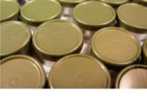 20mm Flip Top Aluminum Seal - Metallic Olive (Qty. 100)