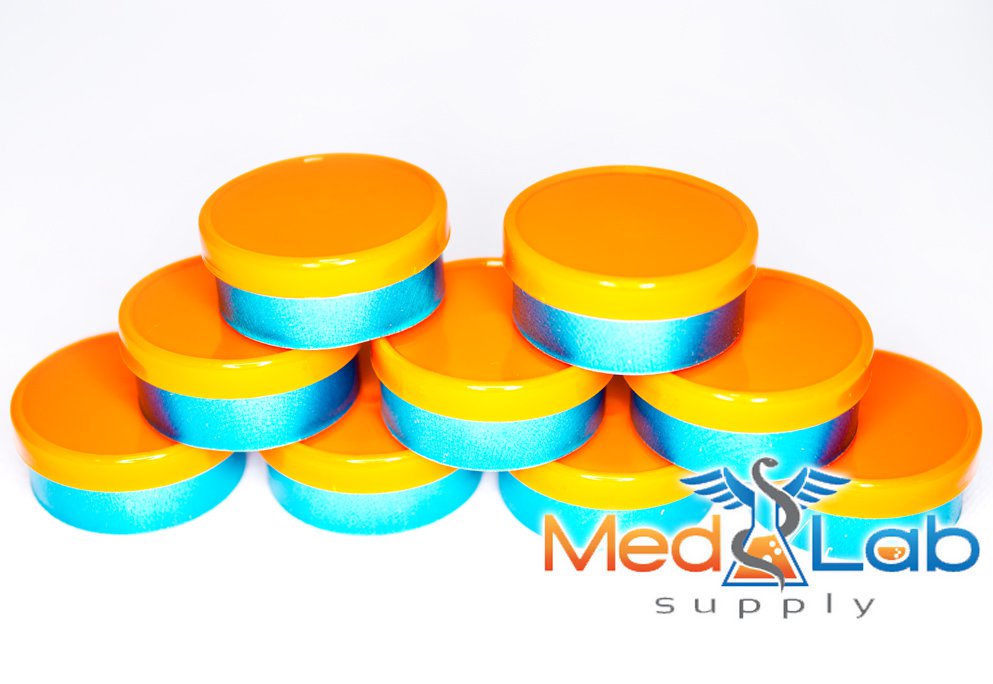 20mm Dual Tone Flip Top Seals (Orange/Cyan) Qty. 100