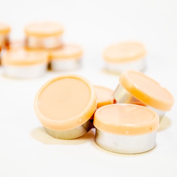 20mm Flip Top Aluminum Seal - Peach (Qty. 25)