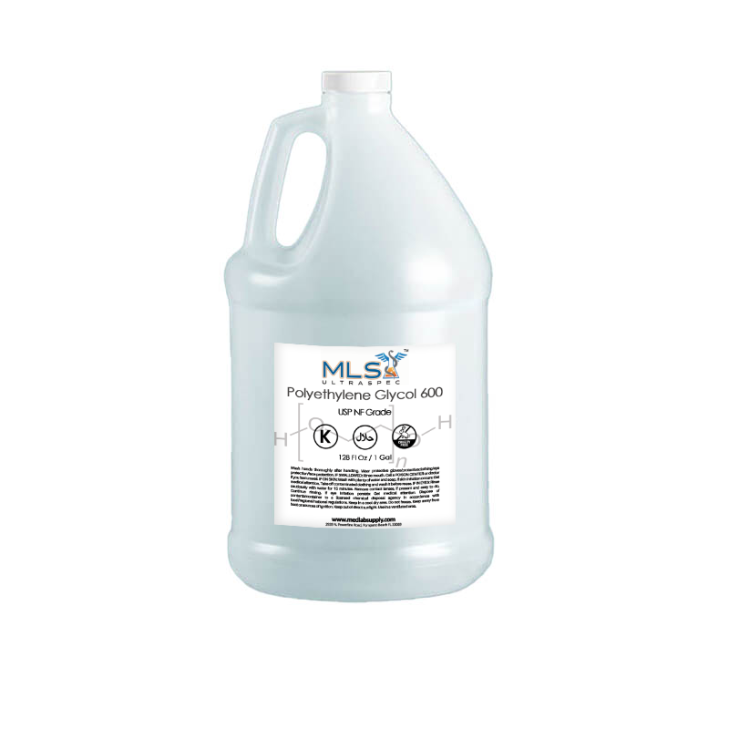 Polyethylene Glycol 600, USP/NF Grade, 1 Gallon