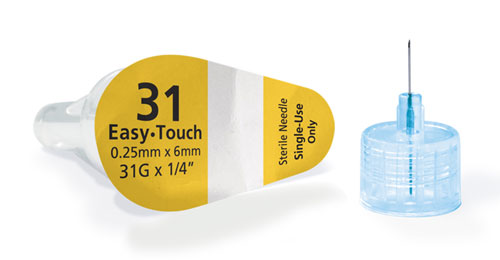 Easy Touch Pen Needles, 31g x 5/16, 831061, BX 100