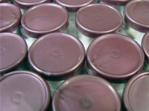 20mm Flip Top Aluminum Seal - Metallic Plum (Qty. 100)