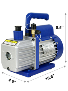 "RS-1" 3 CFM Rotary Vane High Filtration 1/4 HP Electric Vacuum Pump, Qty. 1