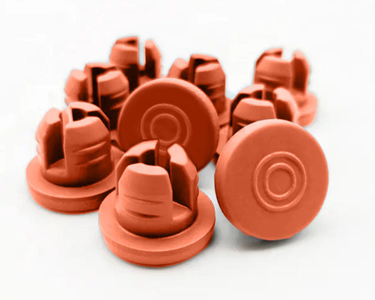 Red Butyl Rubber Stopper, 20mm, Qty. 25