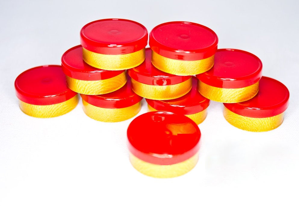 20mm Dual Tone Flip Top Seals (Red/Gold) Qty. 1000