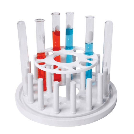 Round Plastic Test Tube Holder-For 12 test tubes