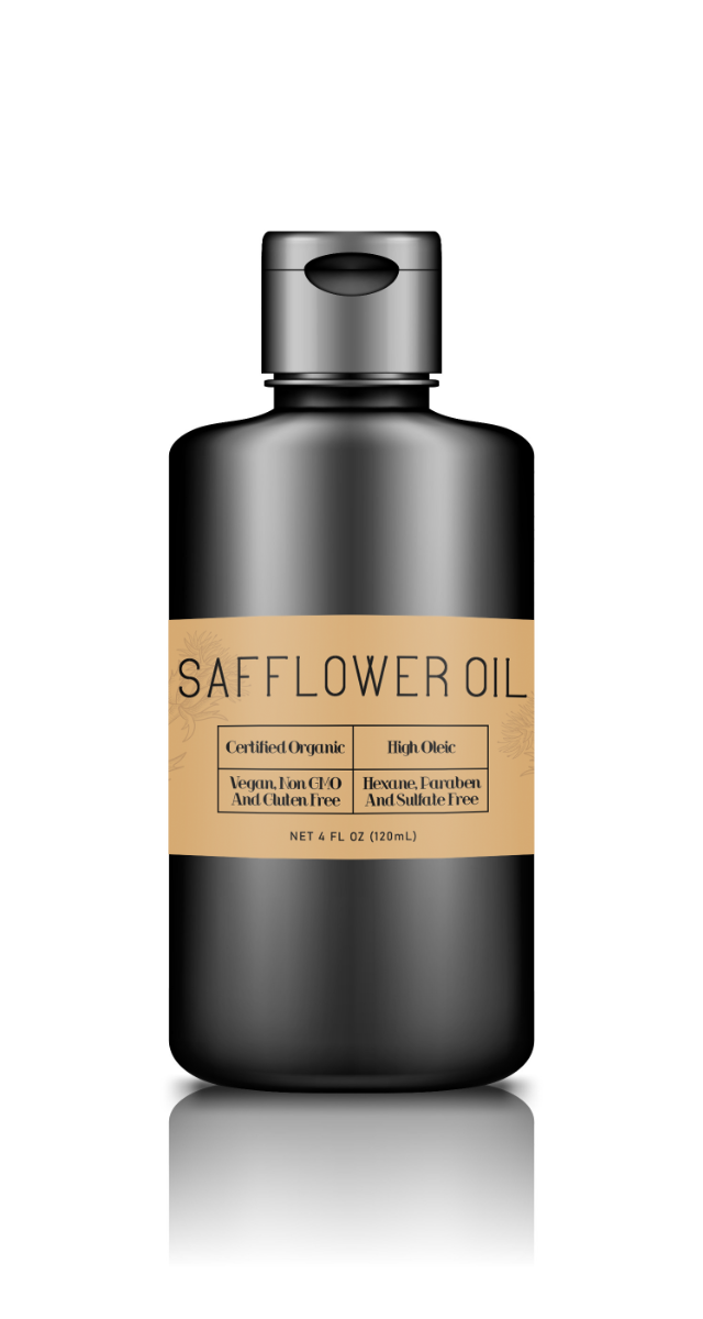Certified Organic, High Oleic, Non-GMO, Safflower Oil, 4oz/120ml