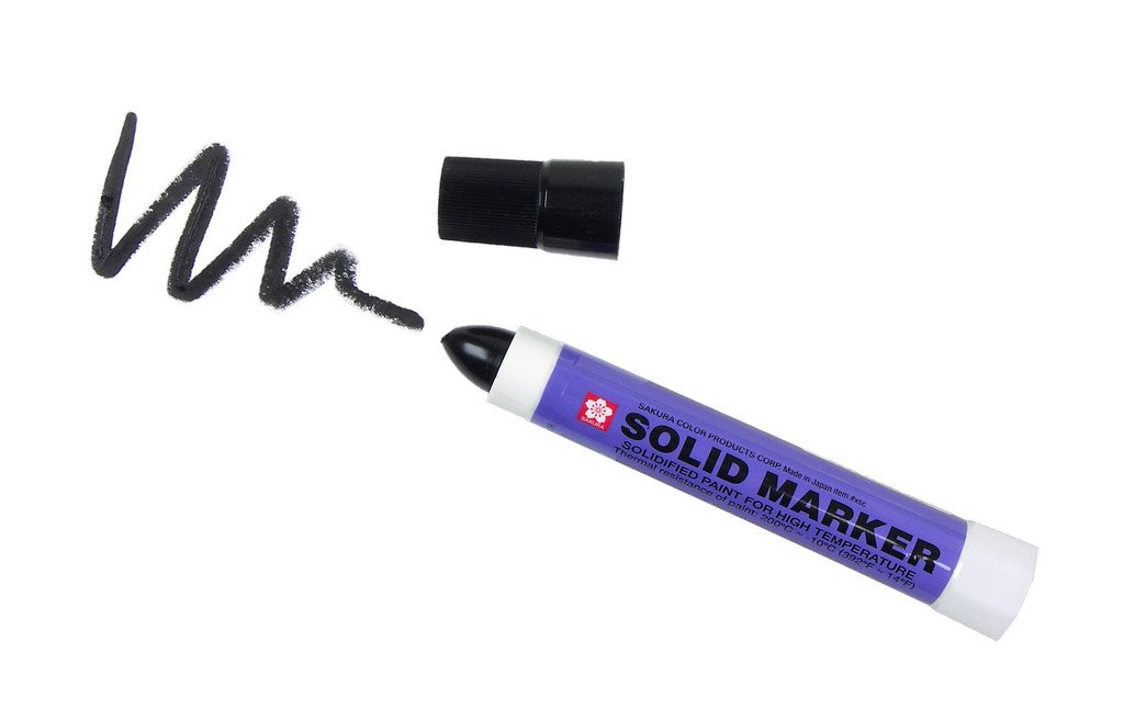 Solid Marker - Solidified Paint for High Temperature - Black