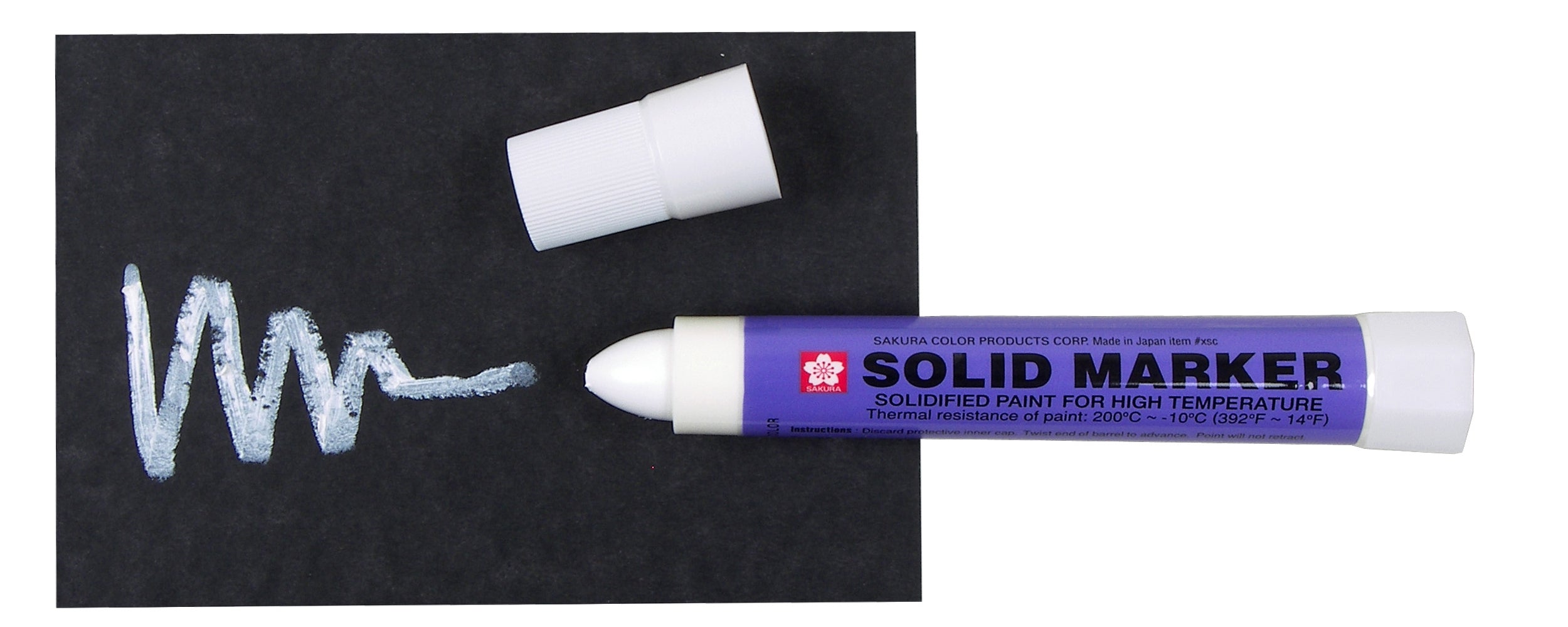 Solid Marker - Solidified Paint for High Temperature - White