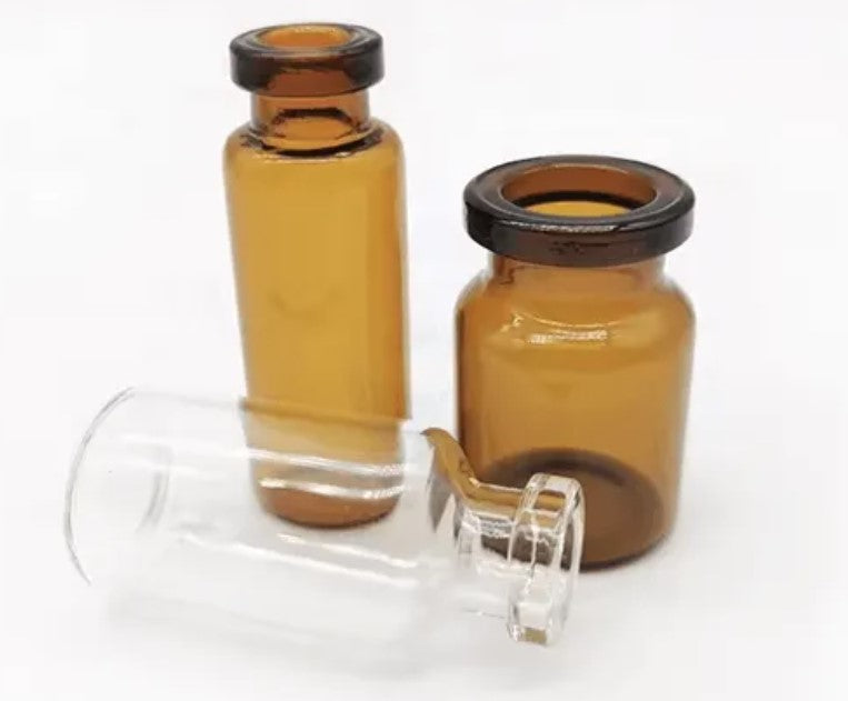 RLS 2ml Tubular Amber Glass Serum Vials, Qty. 1