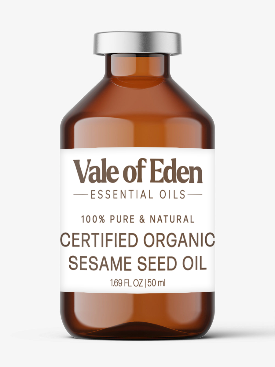 Sesame Seed Oil, 100% Certified Organic, Unrefined, 50ML