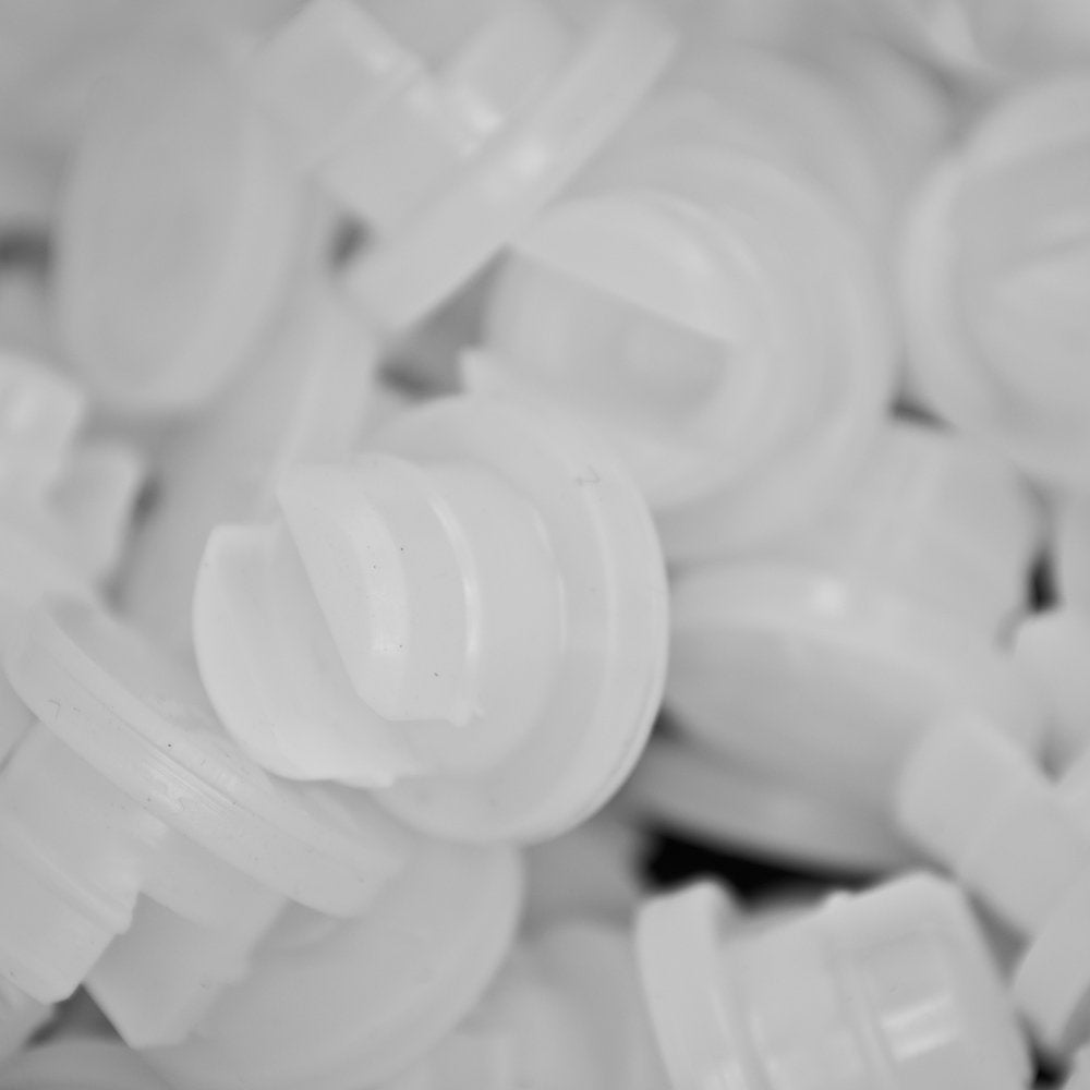 20mm Lyophilization Stoppers 2-Pronged Silicone (Qty: 100)