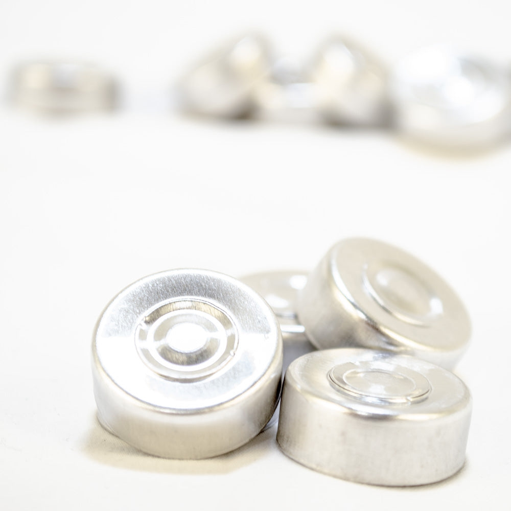 20mm Aluminum Seal - Anodized Silver (Qty. 100)