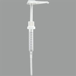 White Plastic Pump dispenses 1 oz per stroke. (Qty. 10)