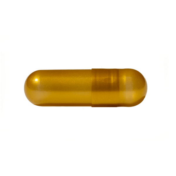 Gold Empty Gelatin Capsules, Size 0, Qty. 500