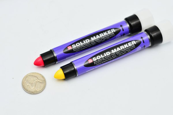 Slim Solid Marker - High Temperature - Red