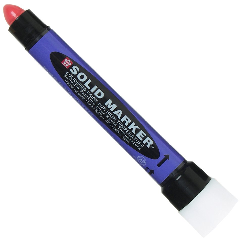 Slim Solid Marker - High Temperature - Red