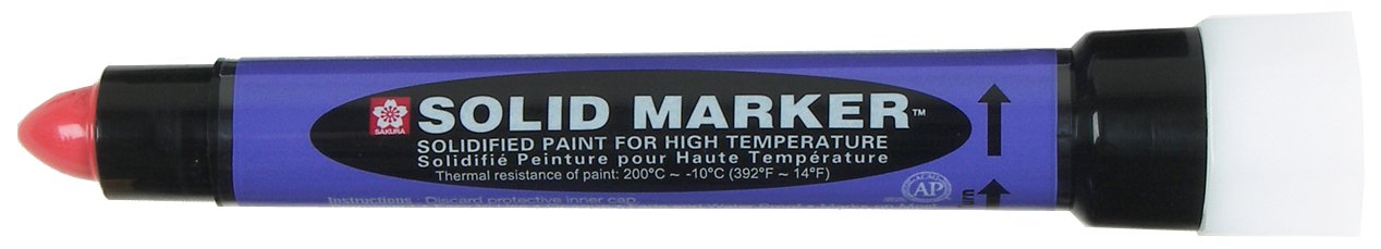 Slim Solid Marker - High Temperature - Red