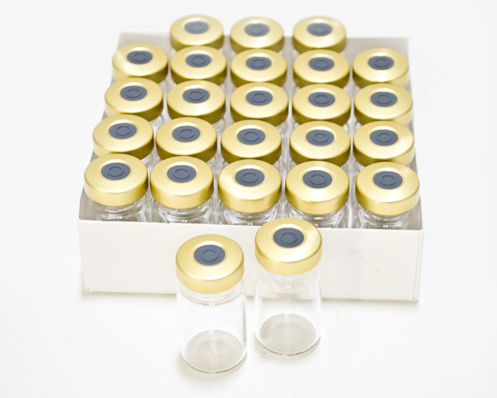 5ml Clear Sealed Sterile Glass Vial-Gold (Qty. 25)