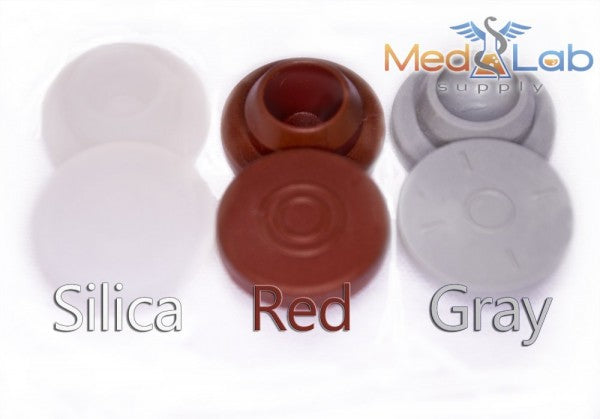 Butyl Rubber Stopper, 13mm, Red (Qty. 100)