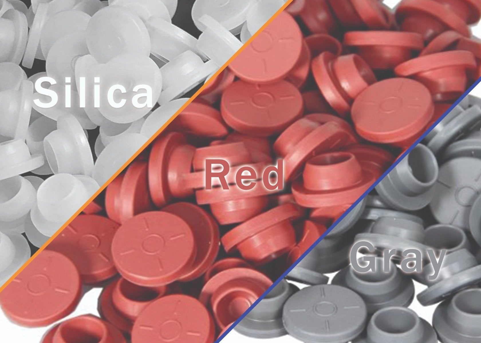 20mm Stoppers for Open Serum Vials: Butyl Rubber and Silicone